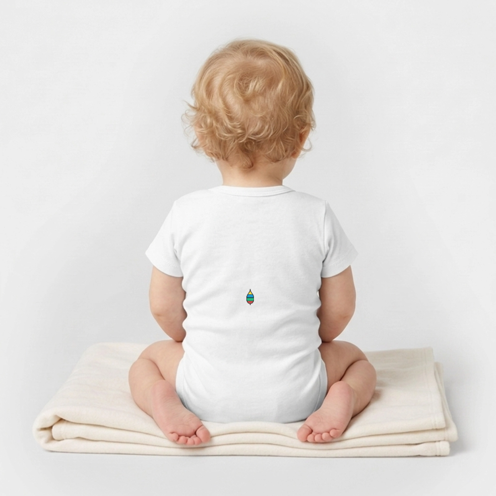 Babybody „neu im nest 2026“ – Bio-Baumwolle | buntschwanz - Weiß