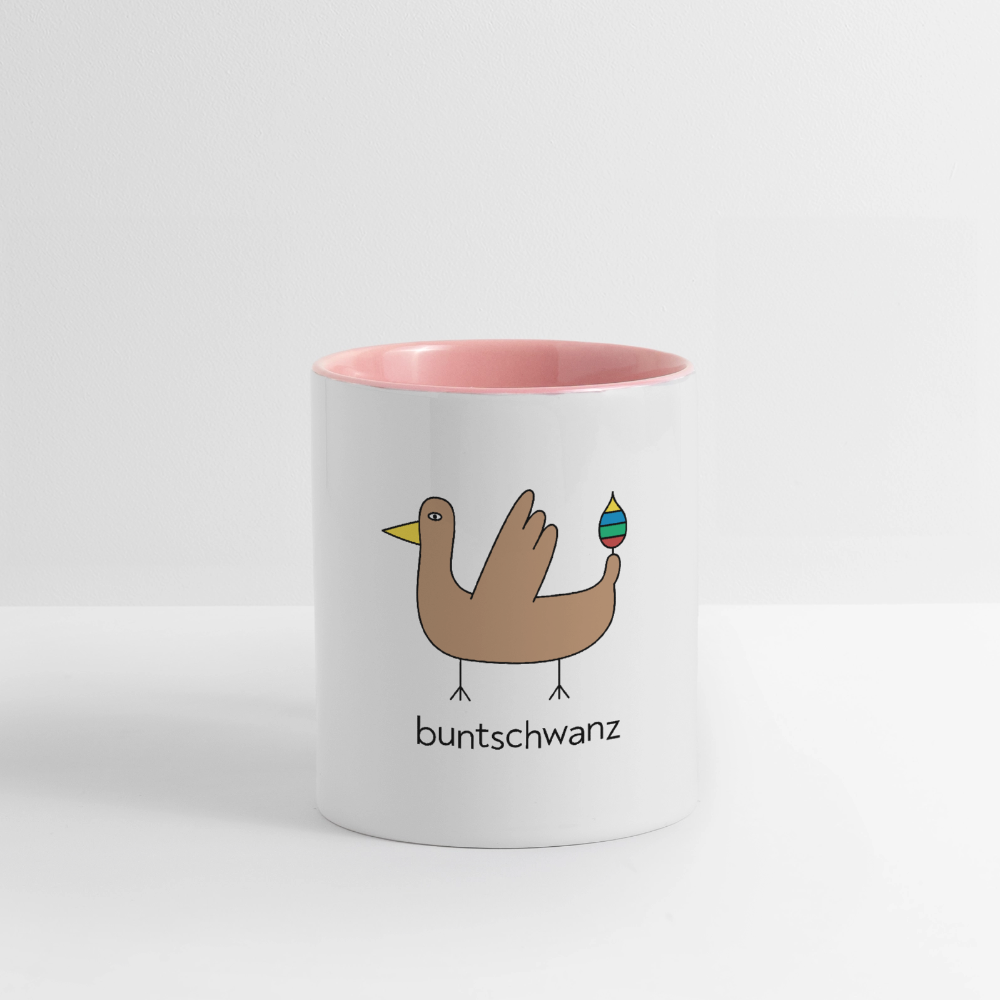 Tasse „Original buntschwanz“ – zweifarbig | buntschwanz - Weiß/Pink