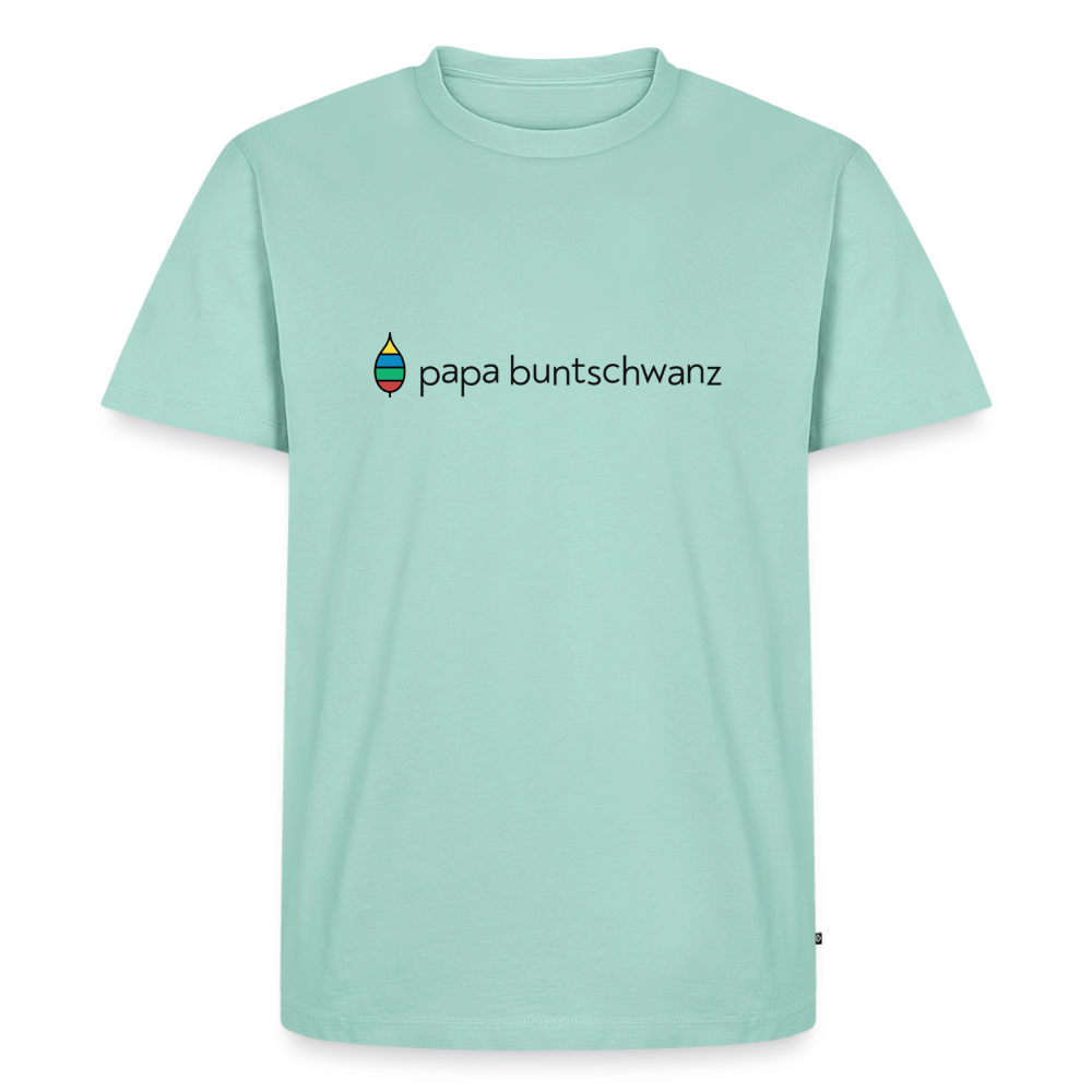 Herren-T-Shirt „papa buntschwanz“ – Baumwolle | buntschwanz - Mint 