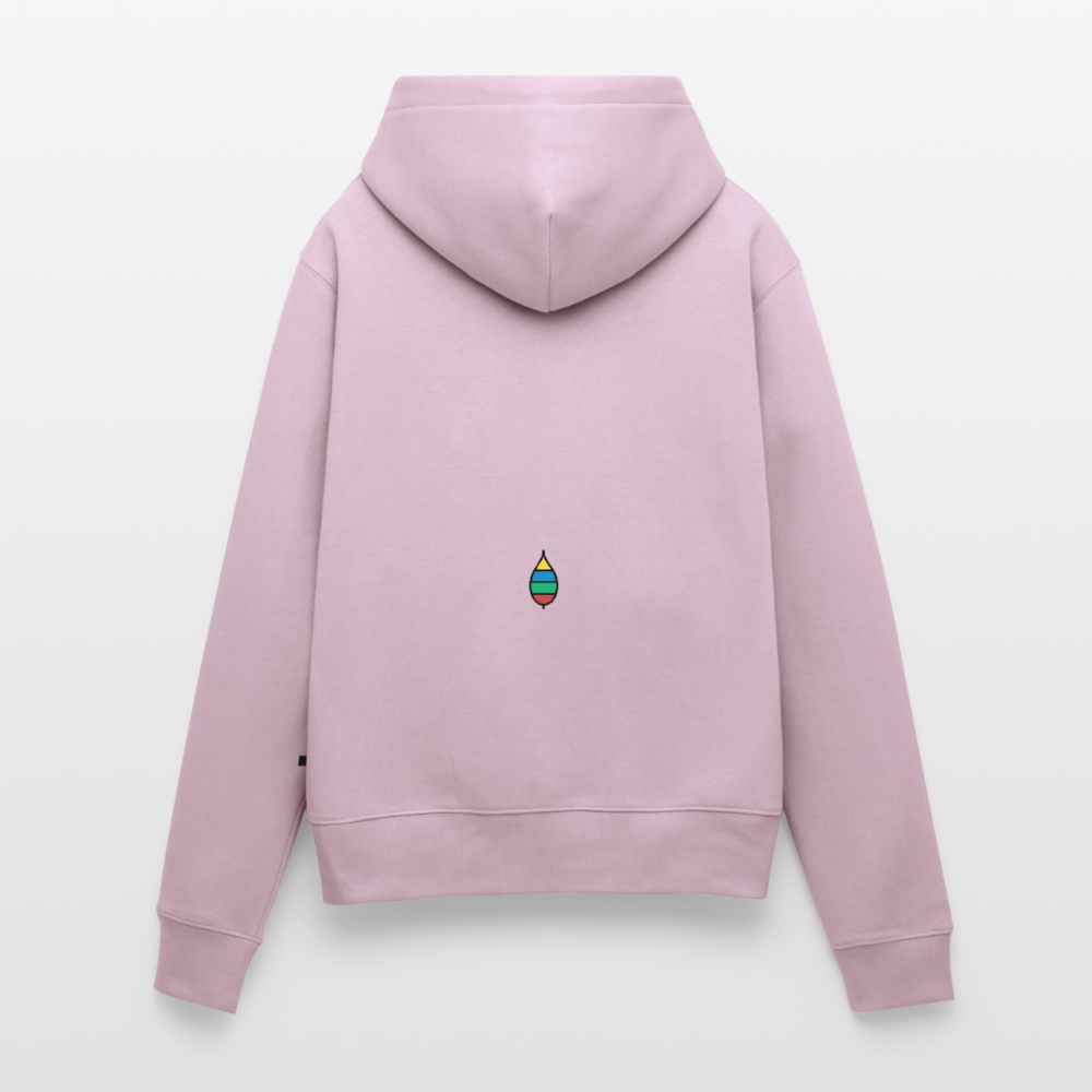 Damen-Hoodie „federherz buntschwanz“ | buntschwanz - Altrosa