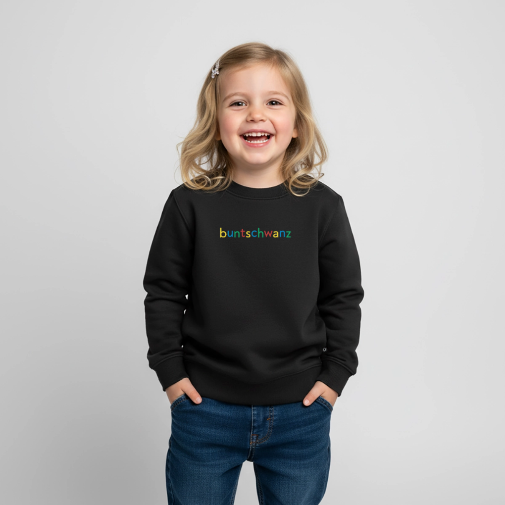 Kinder-Pullover „buntschwanz“ – nachtfeder - Schwarz