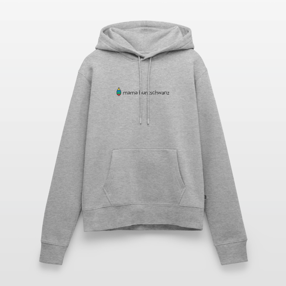 Damen-Hoodie „mama buntschwanz“ | buntschwanz - Grau meliert