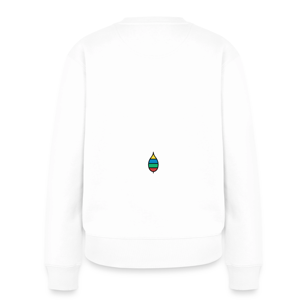 Damen-Pullover „federherz buntschwanz“ | buntschwanz - Weiß