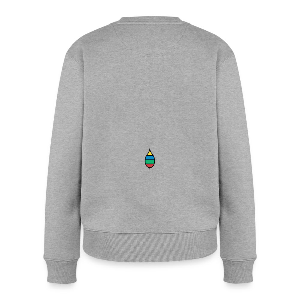 Damen-Pullover „federherz buntschwanz“ | buntschwanz - Grau meliert
