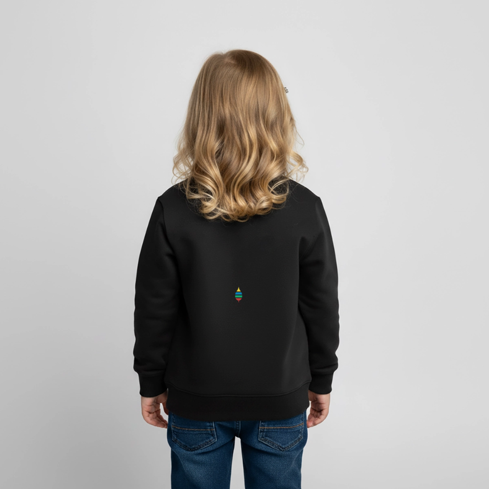 Kinder-Pullover „buntschwanz“ – nachtfeder - Schwarz