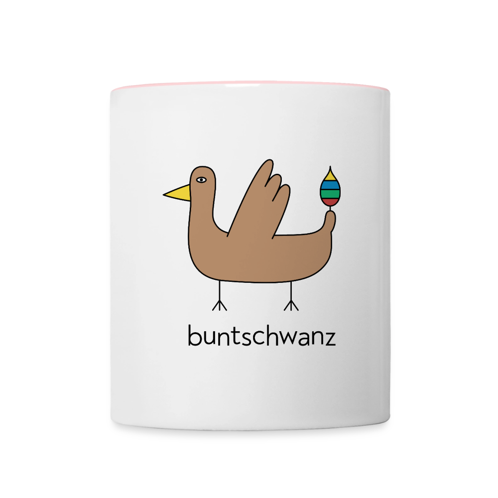 Tasse „Original buntschwanz“ – zweifarbig | buntschwanz - Weiß/Pink