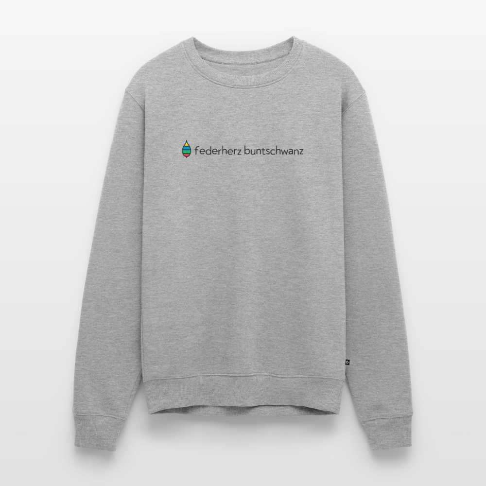 Herren-Pullover „federherz buntschwanz“ | buntschwanz - Grau meliert
