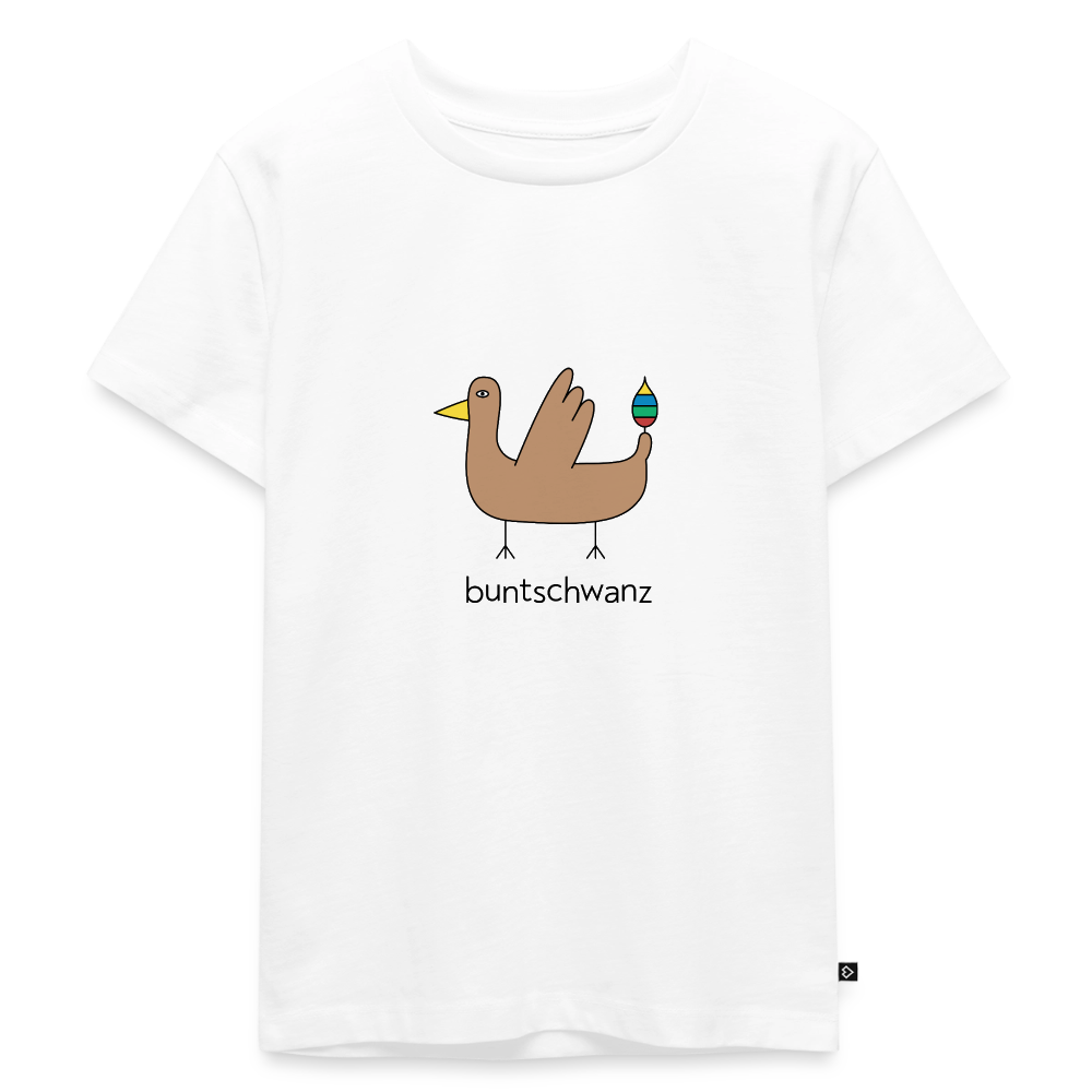 Kinder-T-Shirt „Original buntschwanz“ – Baumwolle | buntschwanz - Weiß