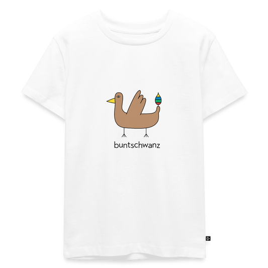Kinder-T-Shirt „Original buntschwanz“ – Baumwolle | buntschwanz - Weiß