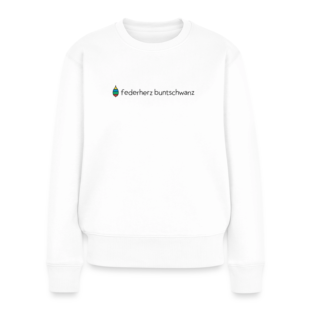 Damen-Pullover „federherz buntschwanz“ | buntschwanz - Weiß