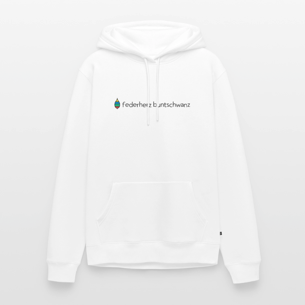 Herren-Hoodie „federherz buntschwanz“ | buntschwanz - Weiß
