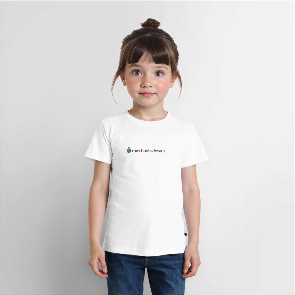 Kinder-T-Shirt „mini buntschwanz“ – Baumwolle | buntschwanz - Weiß