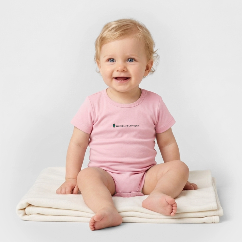 Babybody „mini buntschwanz“ – Bio-Baumwolle | buntschwanz - Hellrosa