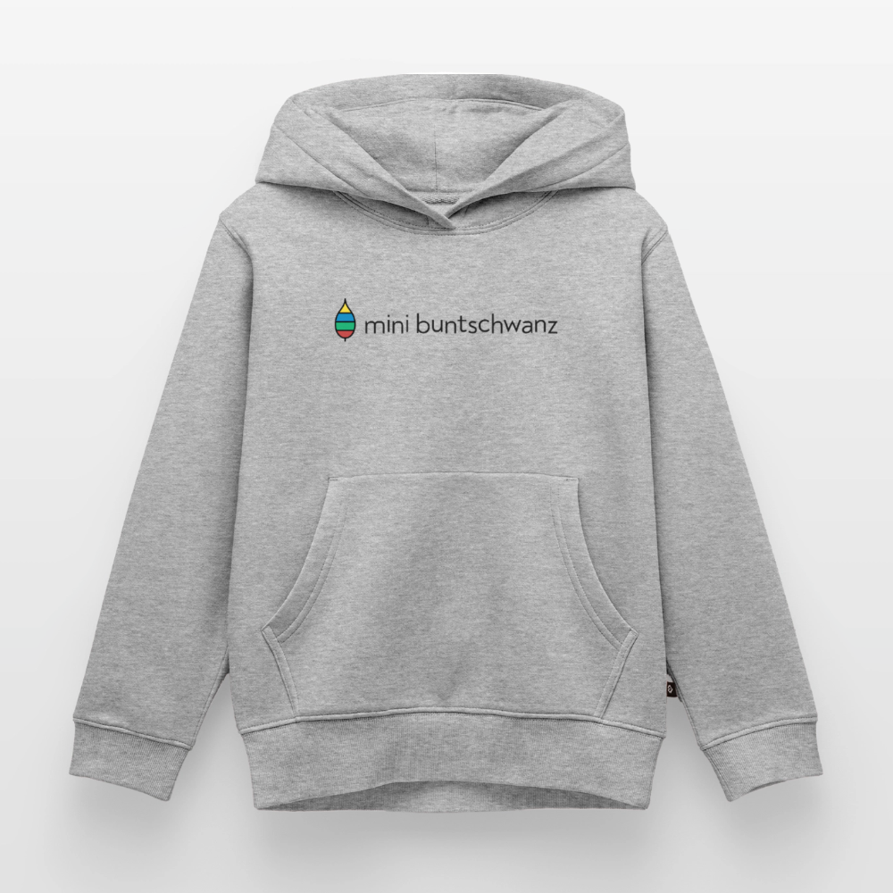 Kinder-Hoodie „mini buntschwanz“ | buntschwanz - Grau meliert