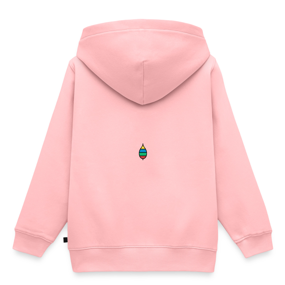 Kinder-Hoodie „federherz buntschwanz“ | buntschwanz - Rosa