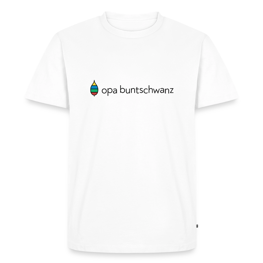 Herren-T-Shirt „opa buntschwanz“ – Baumwolle | buntschwanz - Weiß