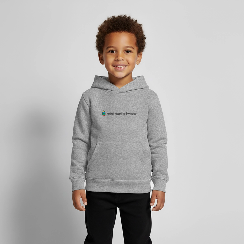 Kinder-Hoodie „mini buntschwanz“ | buntschwanz - Grau meliert