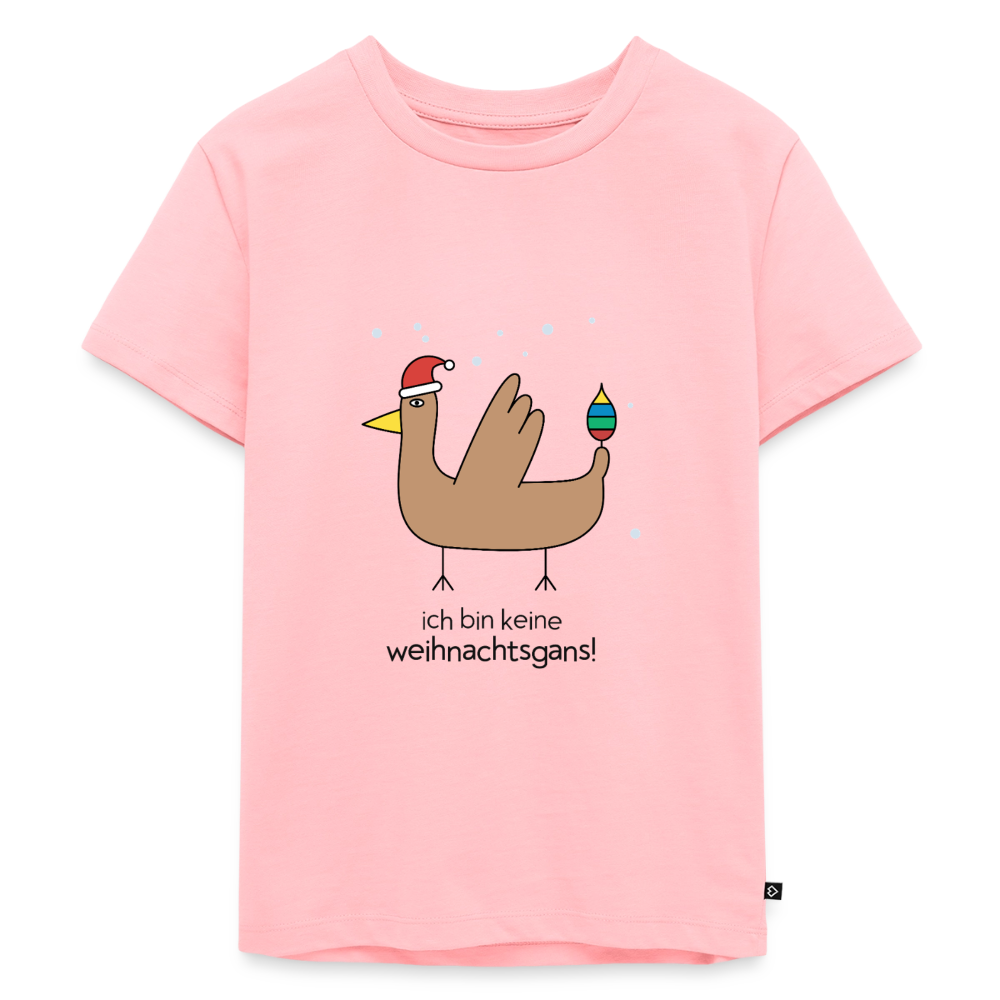 Kinder-T-Shirt „ich bin keine weihnachtsgans!“ | buntschwanz - Rosa