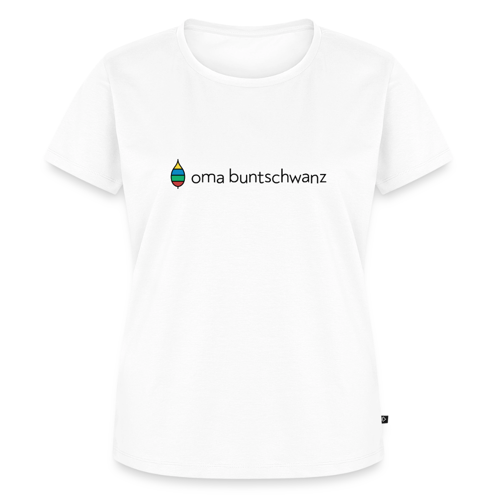 Damen-T-Shirt „oma buntschwanz“ – Baumwolle | buntschwanz - Weiß