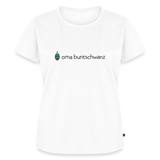 Damen-T-Shirt „oma buntschwanz“ – Baumwolle | buntschwanz - Weiß
