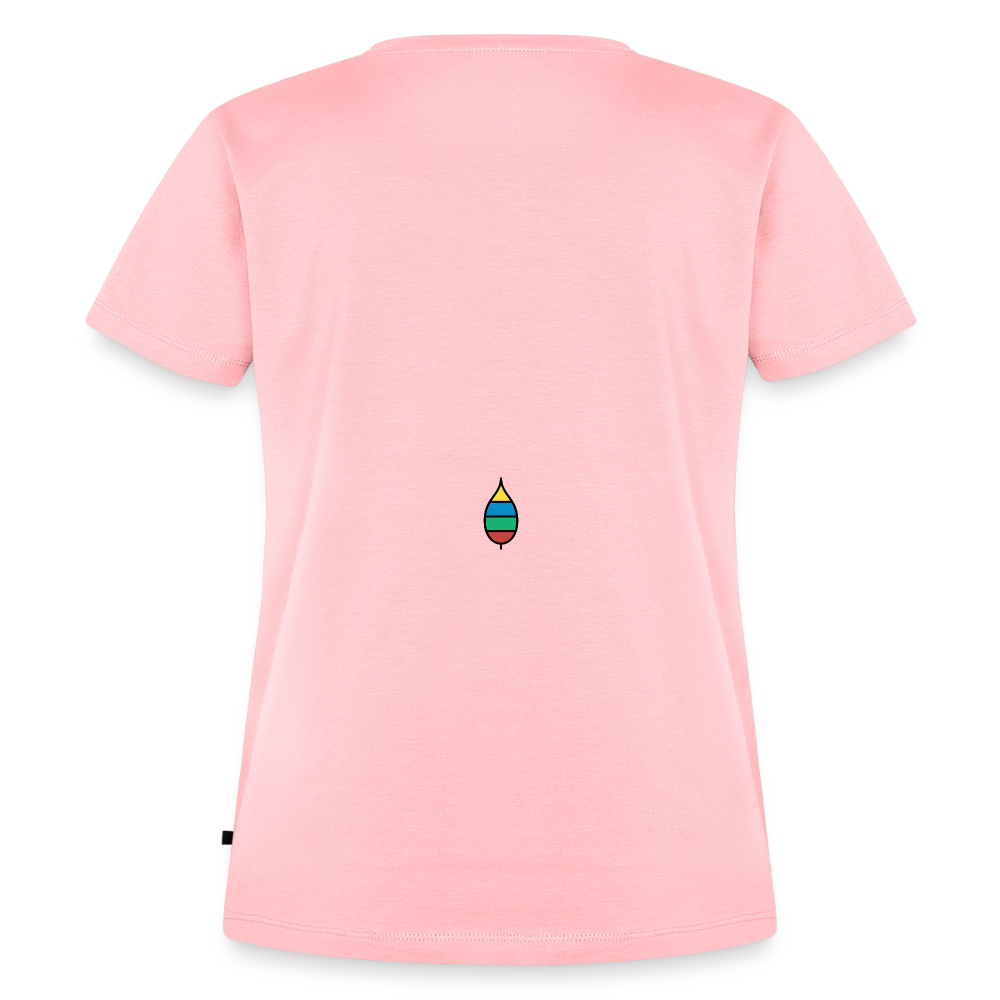 Damen-T-Shirt „federherz buntschwanz“ – Baumwolle | buntschwanz - Rosa
