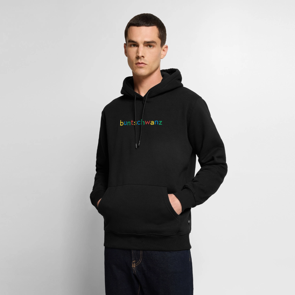 Hoodie „buntschwanz“ – nachtfeder, schwarz