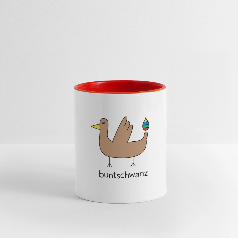 Tasse „Original buntschwanz“ – zweifarbig | buntschwanz - Weiß/Rot