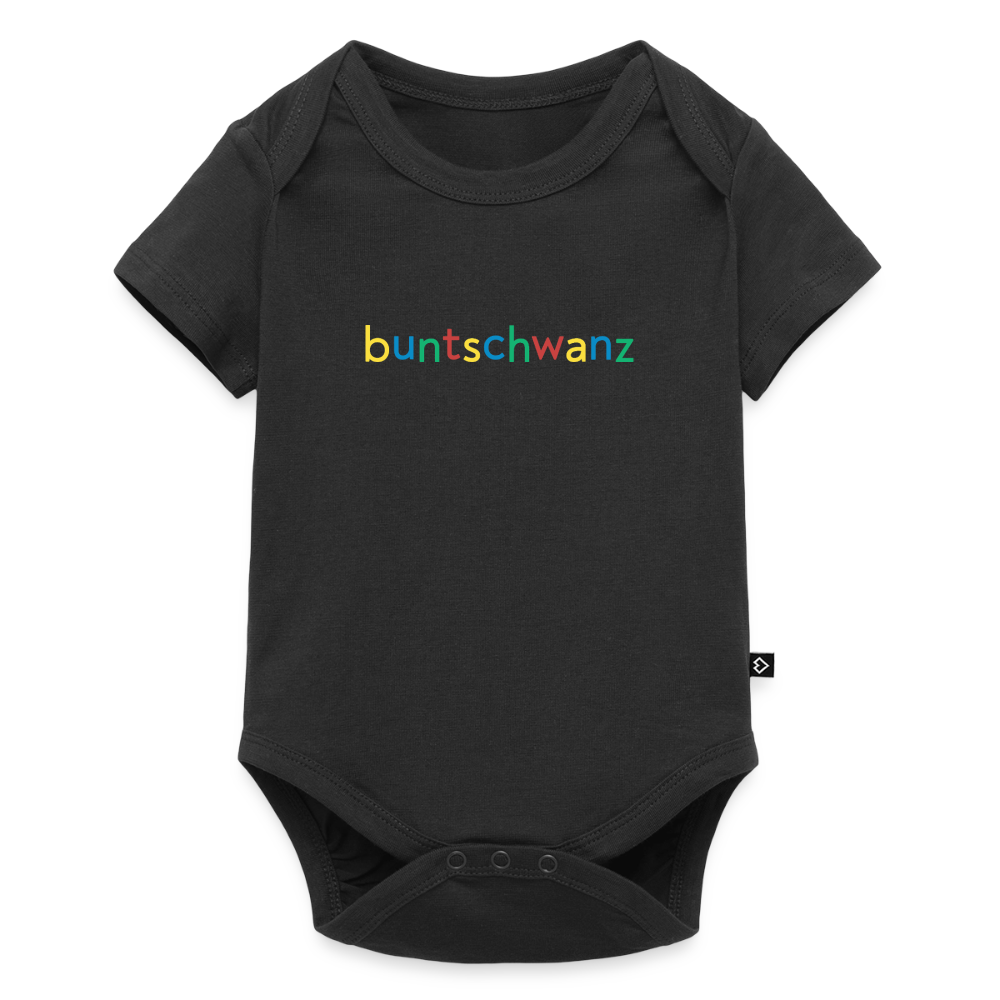 Babybody „buntschwanz“ – nachtfeder - Schwarz