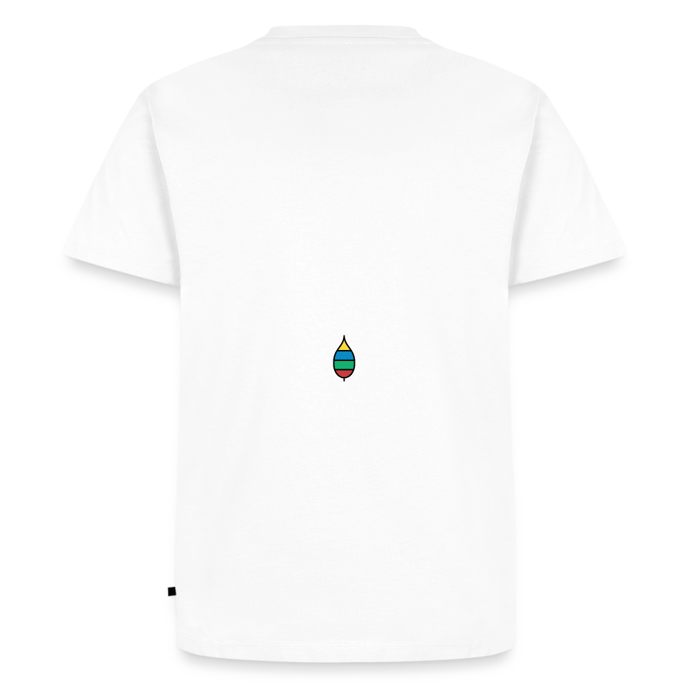 Herren-T-Shirt „federherz buntschwanz“ – Baumwolle | buntschwanz - Weiß