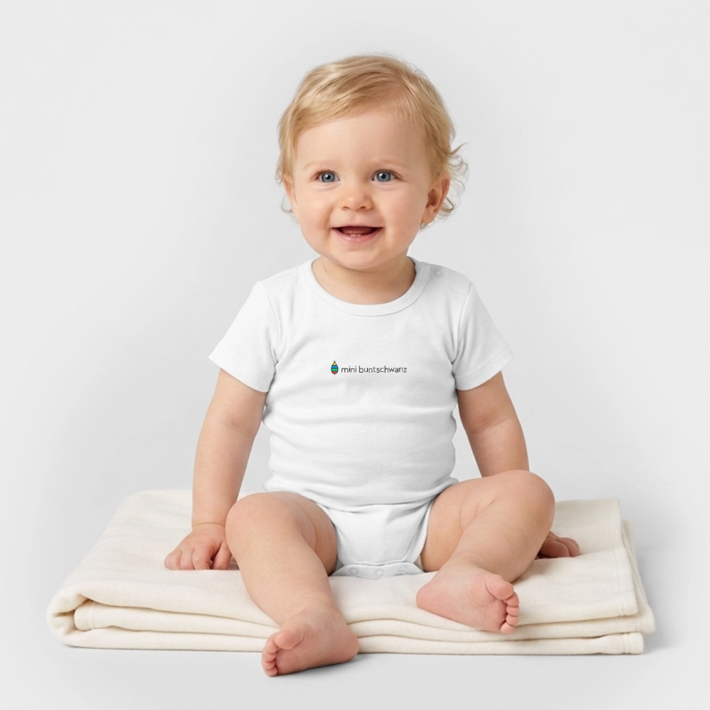 Babybody „mini buntschwanz“ – Bio-Baumwolle | buntschwanz - Weiß