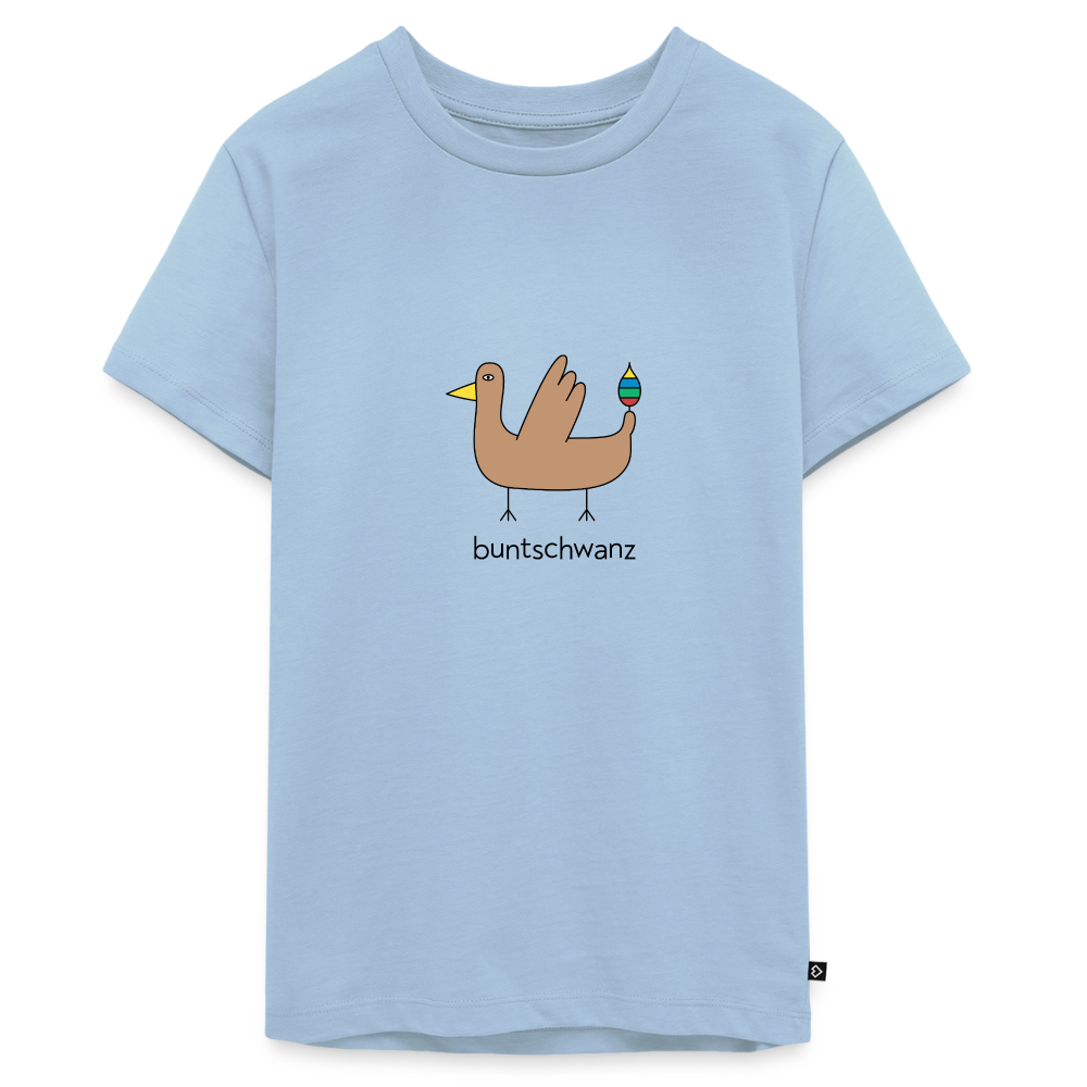 Teenager-T-Shirt „Original buntschwanz“ – Baumwolle | buntschwanz - Hellblau
