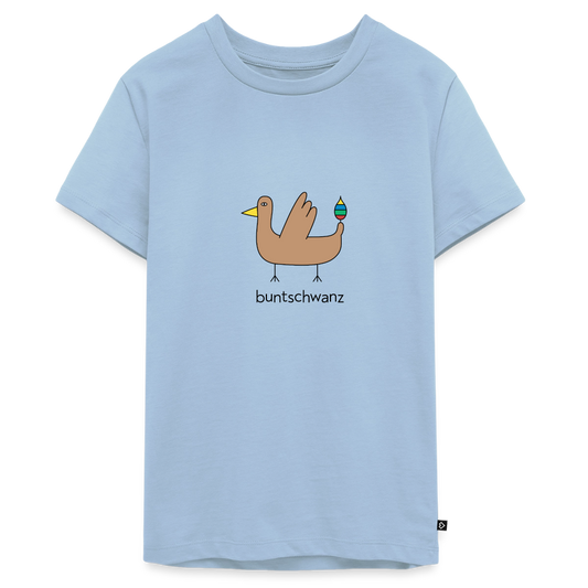 Teenager-T-Shirt „Original buntschwanz“ – Baumwolle | buntschwanz - Hellblau