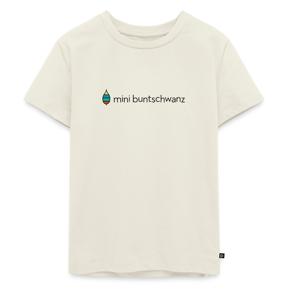 Kinder-T-Shirt „mini buntschwanz“ – Baumwolle | buntschwanz - Naturweiß