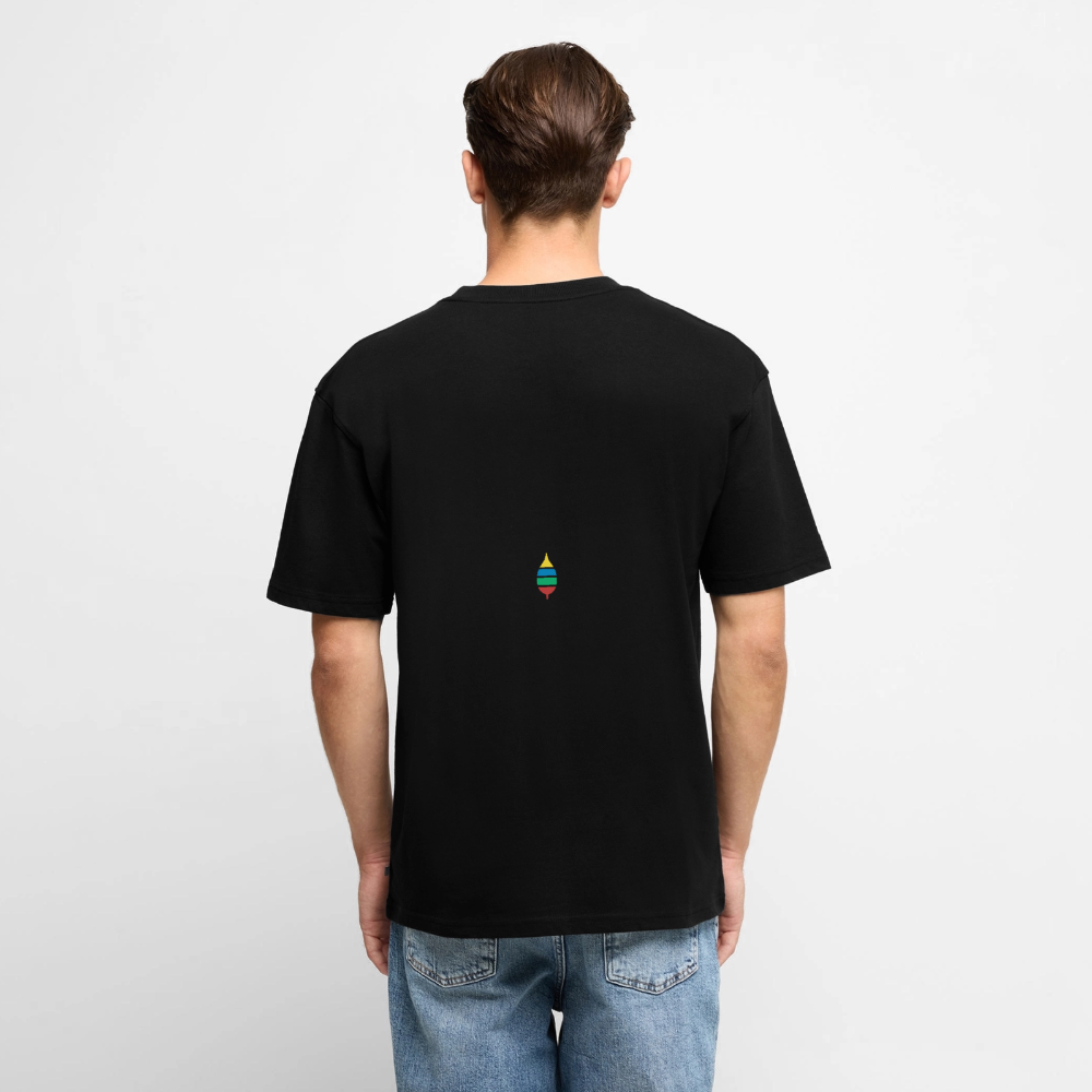 Oversize T-Shirt „buntschwanz“ Black Edition – Bio-Baumwolle | buntschwanz - Schwarz