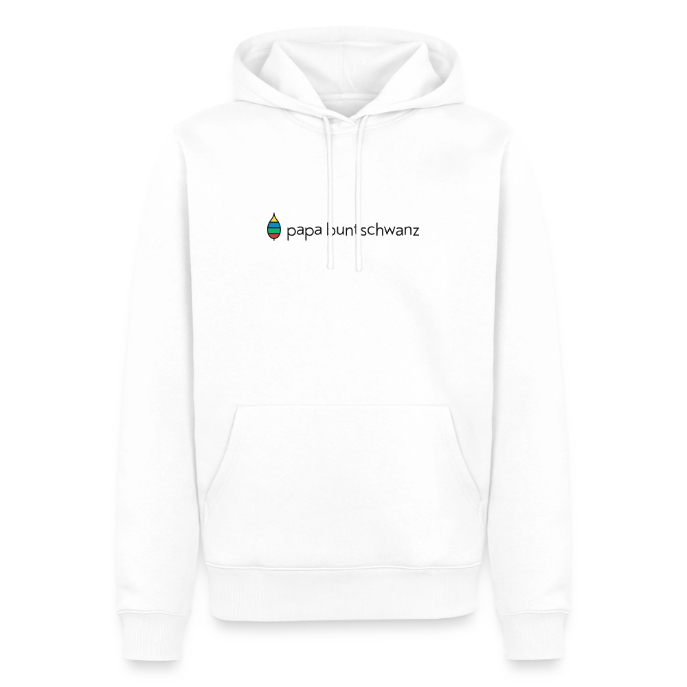 Herren-Hoodie „papa buntschwanz“ | buntschwanz - Weiß