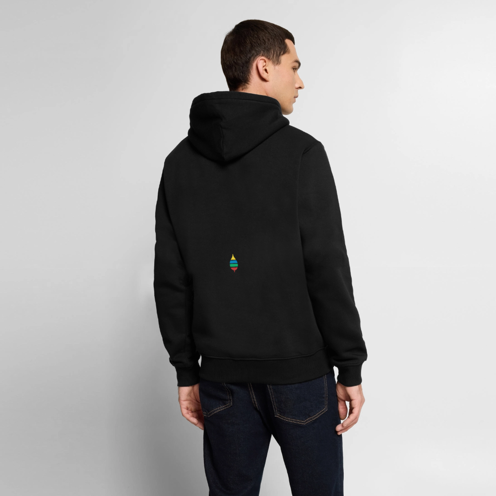 Hoodie „buntschwanz“ – nachtfeder, schwarz