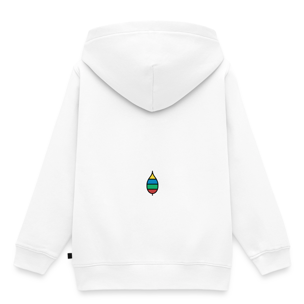 Kinder-Hoodie „Original buntschwanz“ mit Feder-Schwänzchen | buntschwanz - Weiß