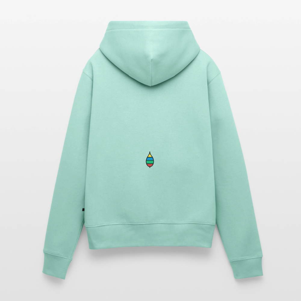 Damen-Hoodie „federherz buntschwanz“ | buntschwanz - Mint 