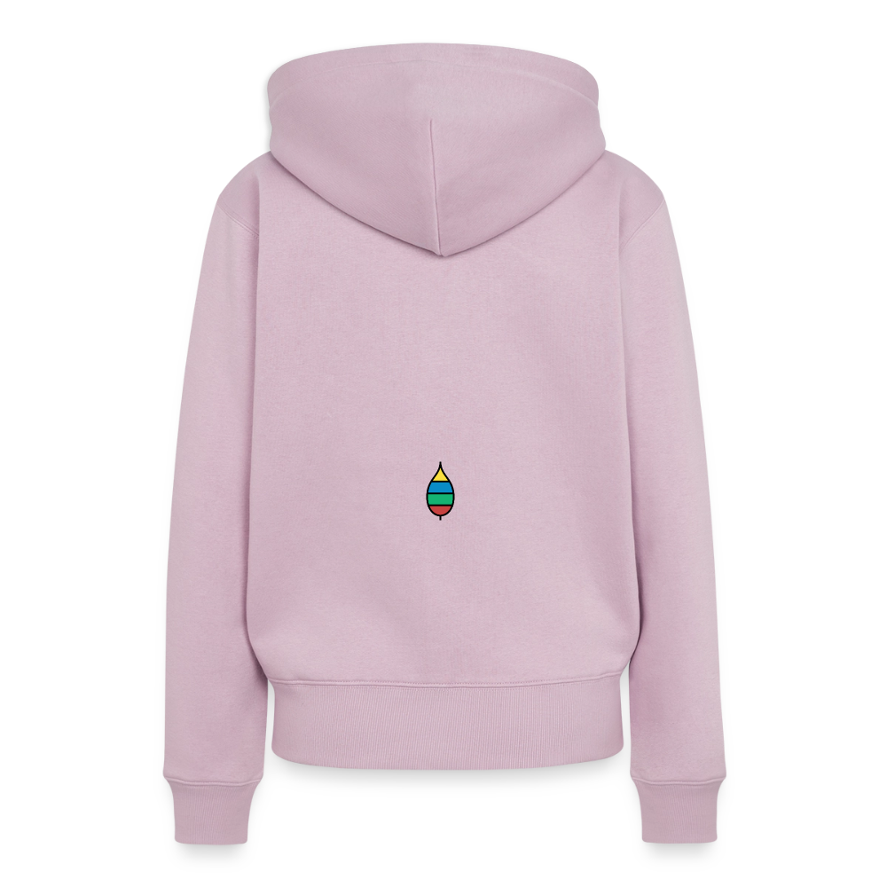 Damen-Hoodie „federherz buntschwanz“ | buntschwanz - Altrosa
