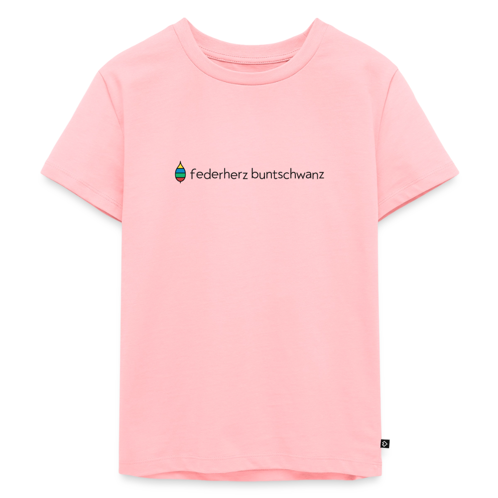 Kinder-T-Shirt „federherz buntschwanz“ – Baumwolle | buntschwanz - Rosa