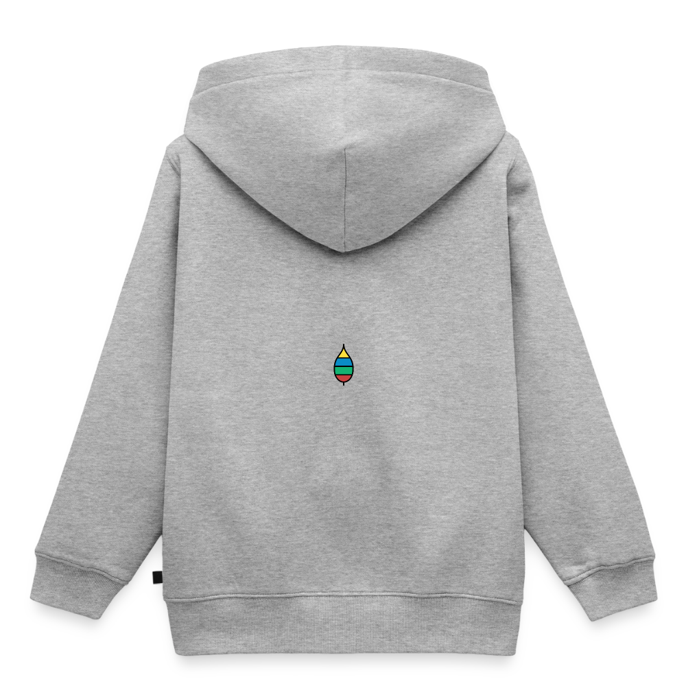 Kinder-Hoodie „mini buntschwanz“ | buntschwanz - Grau meliert