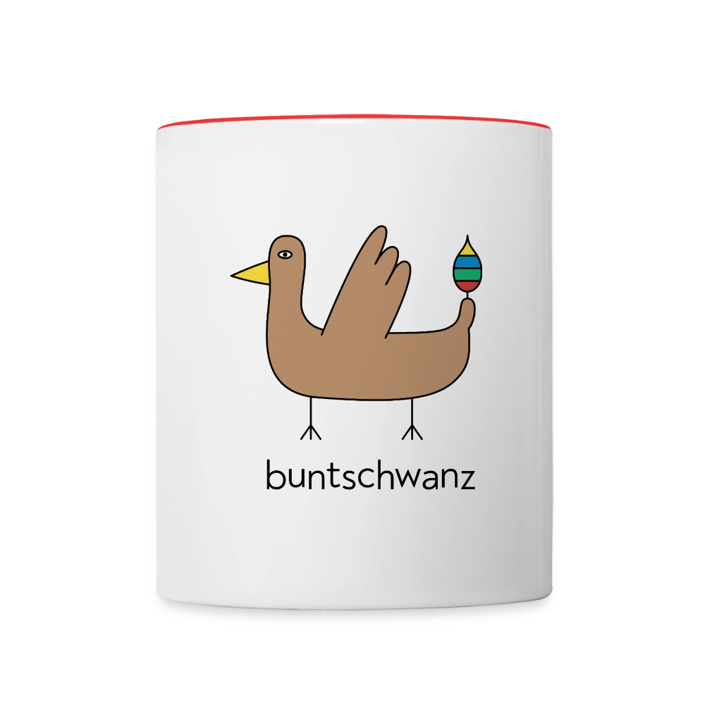 Tasse „Original buntschwanz“ – zweifarbig | buntschwanz - Weiß/Rot