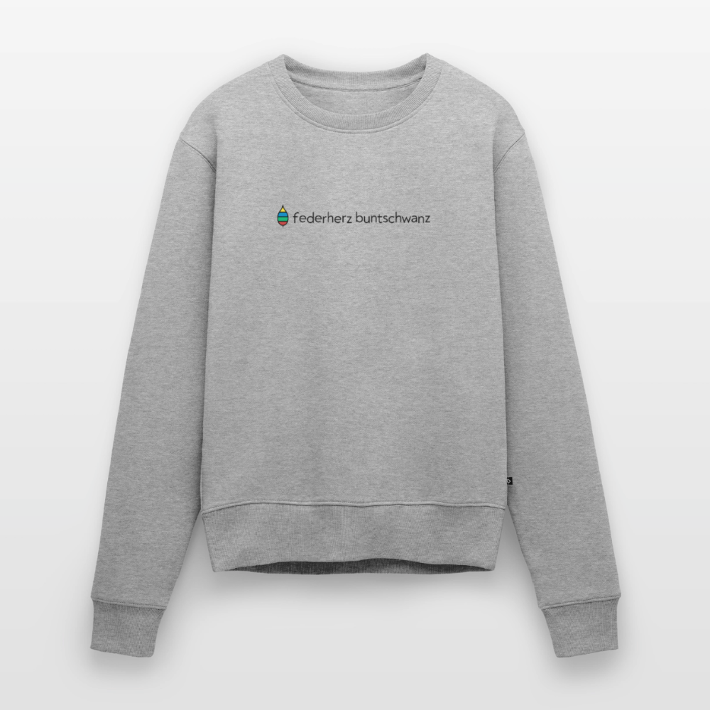 Damen-Pullover „federherz buntschwanz“ | buntschwanz - Grau meliert