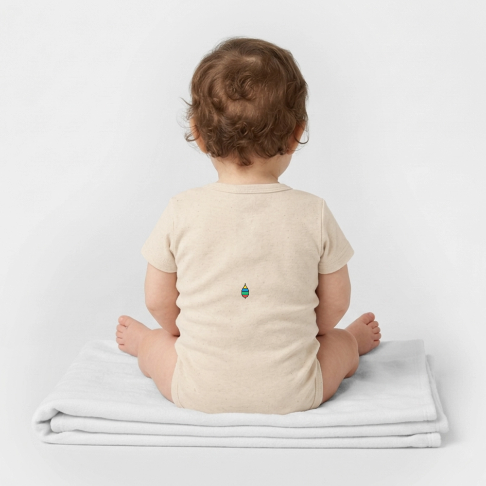 Babybody „mini buntschwanz“ – Bio-Baumwolle | buntschwanz - Natur