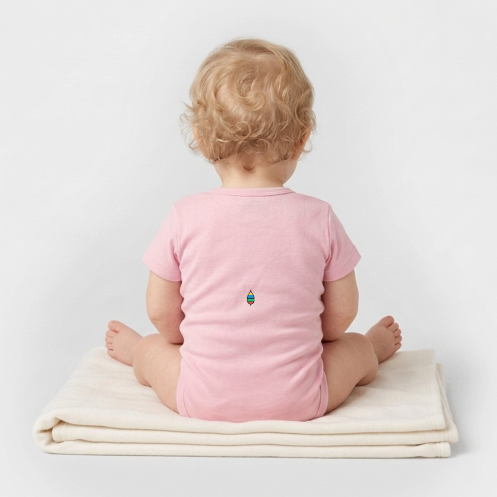 Babybody „mini buntschwanz“ – Bio-Baumwolle | buntschwanz - Hellrosa