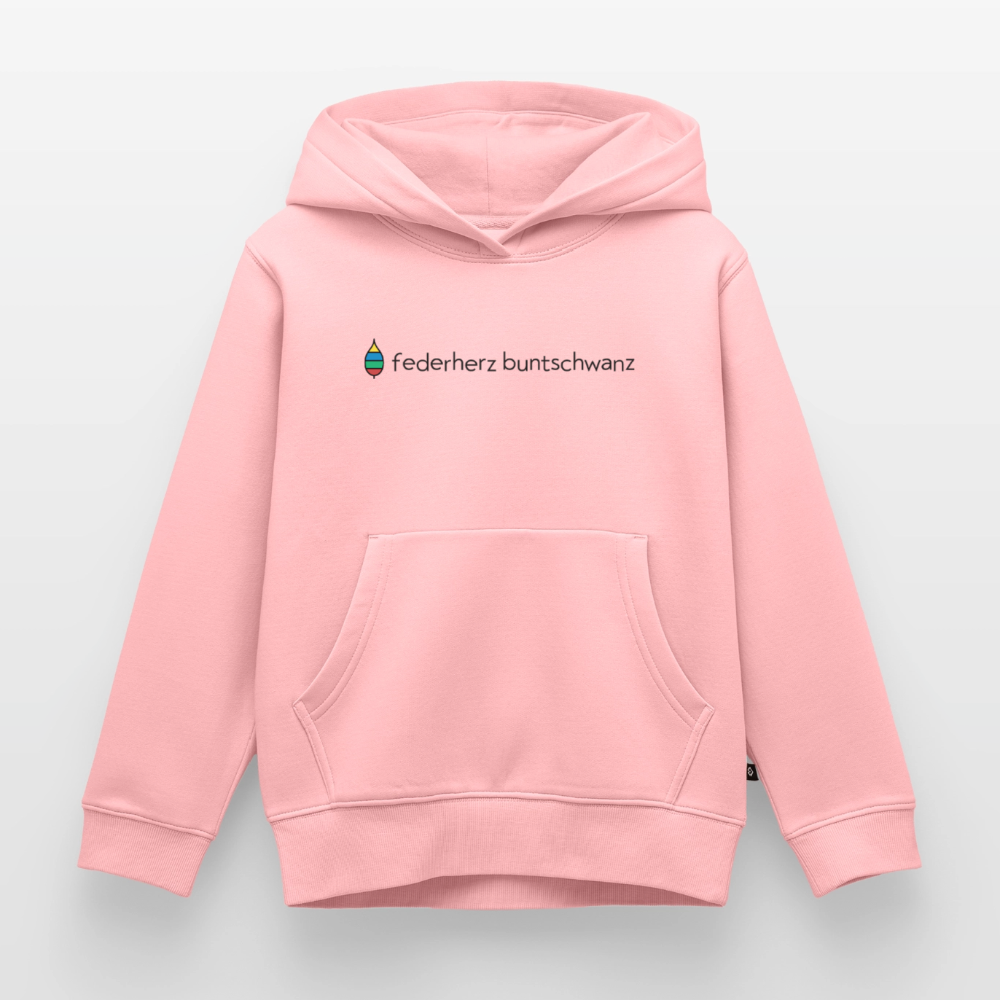 Kinder-Hoodie „federherz buntschwanz“ | buntschwanz - Rosa