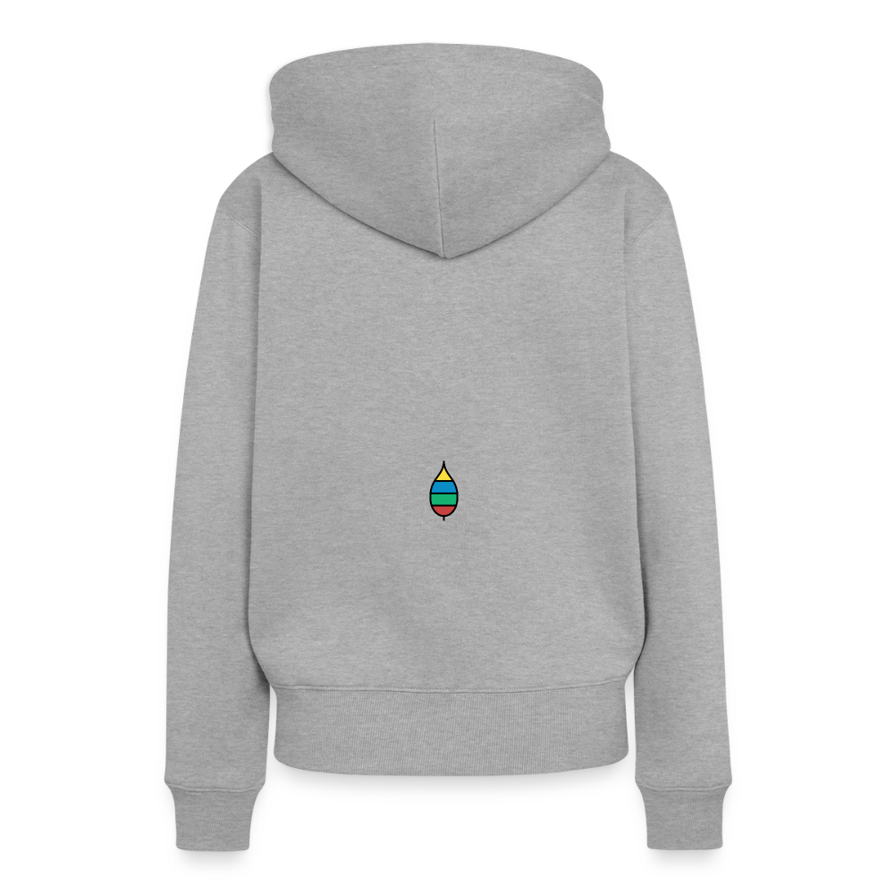 Damen-Hoodie „mama buntschwanz“ | buntschwanz - Grau meliert