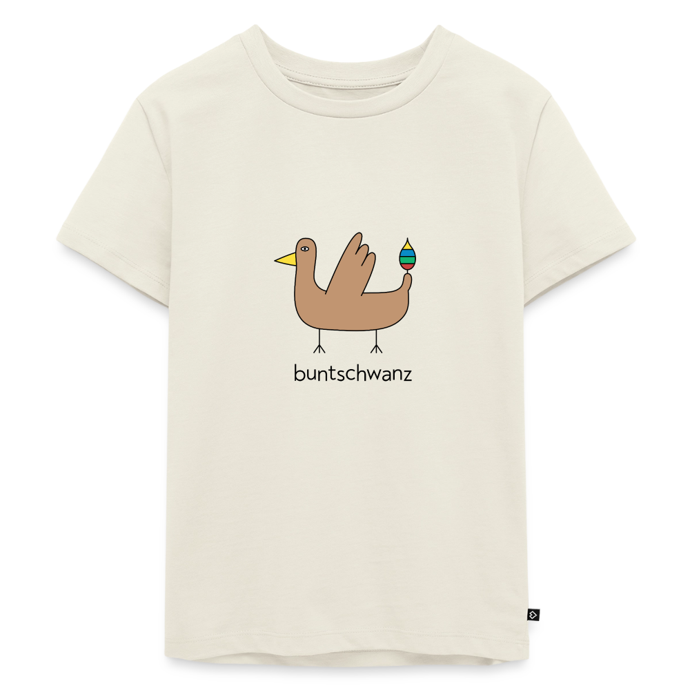 Kinder-T-Shirt „Original buntschwanz“ – Baumwolle | buntschwanz - Naturweiß