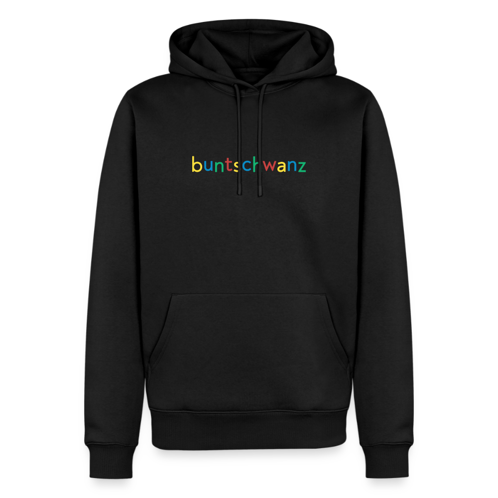 Hoodie „buntschwanz“ – nachtfeder, schwarz