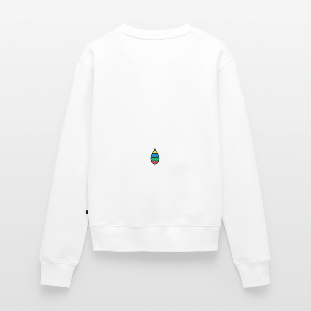 Damen-Pullover „federherz buntschwanz“ | buntschwanz - Weiß